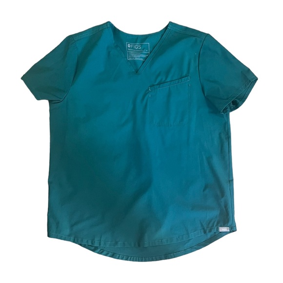 Figs Tops Figs Caribbean Blue Fionlite Rafaela Oversized Scrub Top Sz S Poshmark